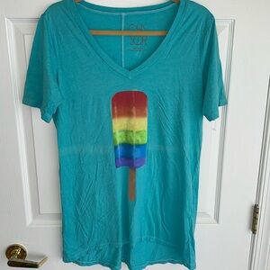 Chaser Popsicle Tee Shirt Size Small Teal